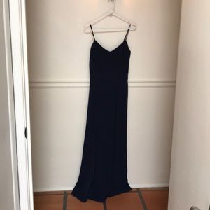 JCrew full length navy blue gown